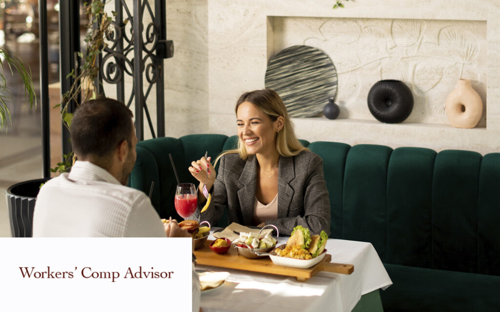 California Restaurant Captive Names New TPA Young couple having a lunch and drinking fresh squeezed juice in the restaurant